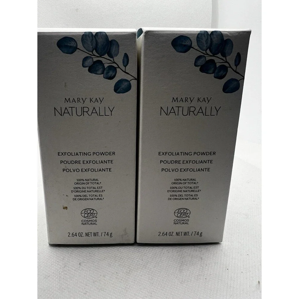 MARY KAY NATURALLY EXFOLIATING POWDER 2.64 OZ BOXED (LOT OF 2) NEW IN BOX